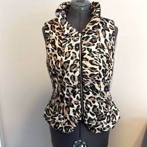 WHBM leopard vest